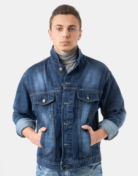 Kurtka Katana Bluza Męska Jeans Jupa 199 M granat