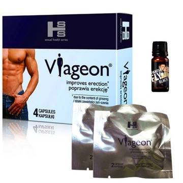 4x VIAGEON Tabletki NA EREKCJA POTENCJA DŁUGI SEX
