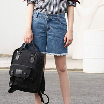 Plecak do samolotu wizzair Himawari HM188L na laptopa 13,3 14,1 beż-nieb