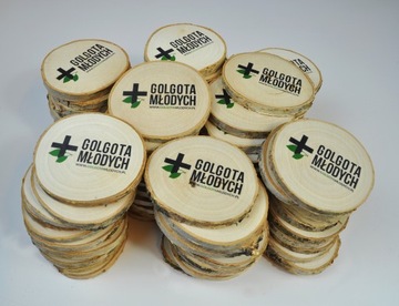 Деревянный магнит на холодильник с сувенирной печатью 100 шт.