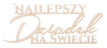 Napis Dzień BABCI I DZIADKA ozdoba decoupage dekor