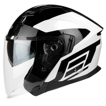 OTWARTY KASK NA MOTOR DŁUGA SZYBA JET CASSIDA S