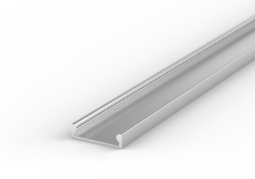 Profil Aluminiowy PŁASKI do Taśma Led 2m + KLOSZ