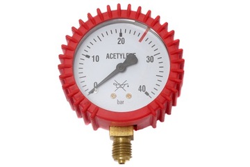 Manometr ACETYLEN 63mm 40 bar gwint M12x1.5