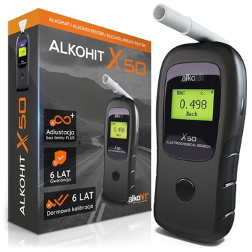 Алкотестер Alkohit X50 для ПРЕДПРИЯТИЙ Elektrochemiczny PL