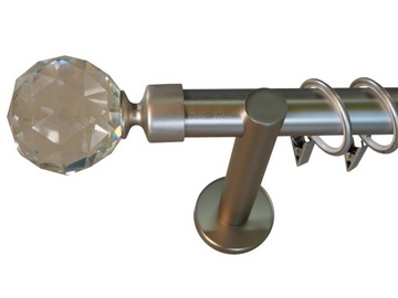 ХРУСТАЛЬНЫЙ КАРДИНС + ТИХИЕ КОЛЬЦА 25ММ ОДИНОЧНЫЙ 180СМ