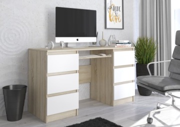 Мебель Компьютерный стол 6шт 135см sonoma глянец N32