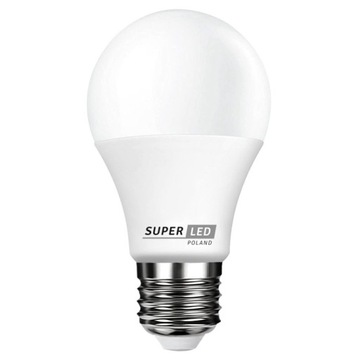 Żarówka LED E27 800lm 10w=80w Zimna SUPERLED