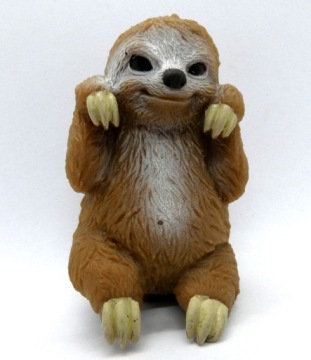 Животные Мягкий ленивец 8 см коричневый