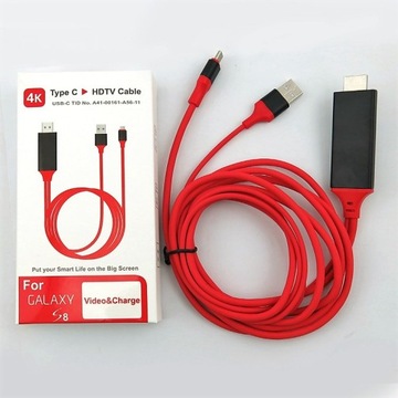 КАБЕЛЬ MHL USB-C — HDMI SAMSUNG Macbook 4K S8 S9+