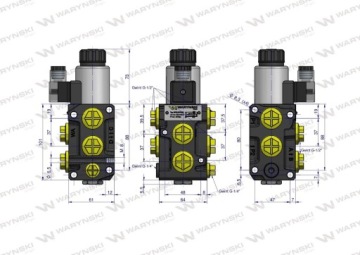 Направленный электромагнитный клапан G1/2 50L WARYŃSKI