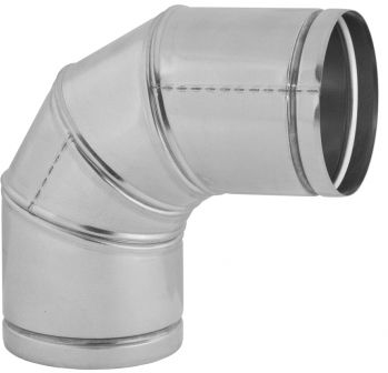 Kolano ocynkowane nastawne 90° | fi 125 mm