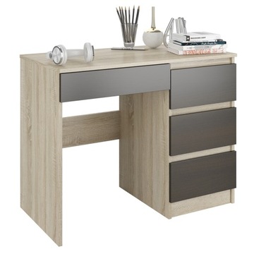 Meble Biurko komputer stolik 90cm sonoma wenge N34