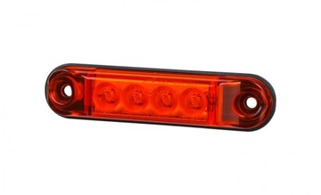 Lampa obrysowa obrysowka SLIM LED Czerwona