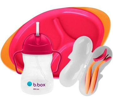 B.BOX Zestaw do karmienia 3 częsci Strawberry Shak