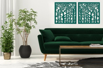 АЖУРНЫЙ ДЕКОР СТЕНЫ, ЛЕС ДЕРЕВЬЕВ, КРАСИВОЕ УКРАШЕНИЕ