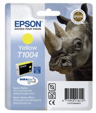 EPSON TUSZ YELLOW T1004 ORYGINALNY C13T10044010