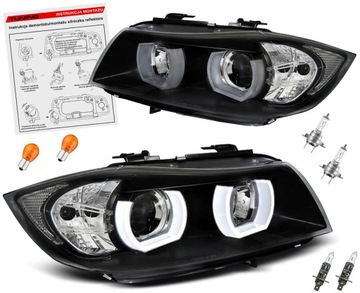 BMW 3 E90 E91 LAMPY reflektory LED RINGI 3D H7/H1