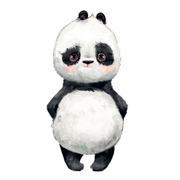PANDA NAKLEJKA NA ŚCIANĘ DLA DZIECI