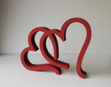 СЕРДЕЧКИ 3D украшение на стол, полку, стену
