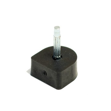 Fleki do butów z cienkim bolcem 2,4 mm Czarne 8x8