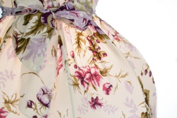 Абажур с бантом ENGLISH ROSES FLOWERS BEIGE 51