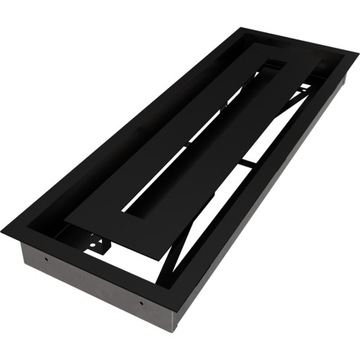 Решетка каминная вентиляционная 17х49 Wind, черная