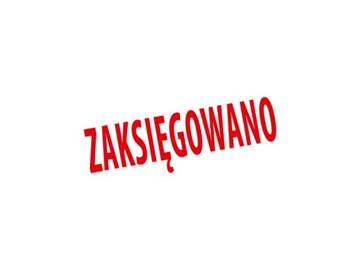 Pieczątka ZAKSIĘGOWANO