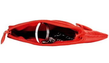 G3-202 CZERWONY FUTERAŁ ORGANIZER ETUI Z KÓŁKAMI DO KLUCZY i PILOTA PITEREK