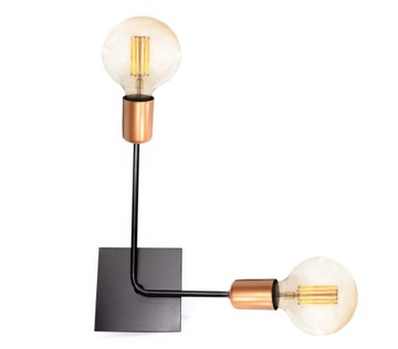 PTM2 miedź Lampa kinkiet E27 nowoczesna Świetlik
