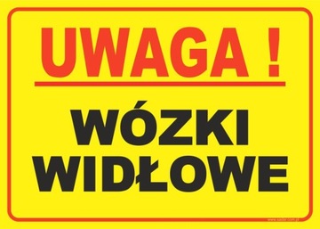 Tablica WÓZKI WIDŁOWE tabliczka