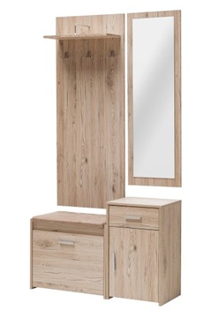 GARDEROBA SAN REMO JASNE szafka 2 SZT wieszak