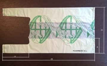 WORKI KOMPOSTOWALNE, BIODEGRADOWALNE NA ODPADY-6L