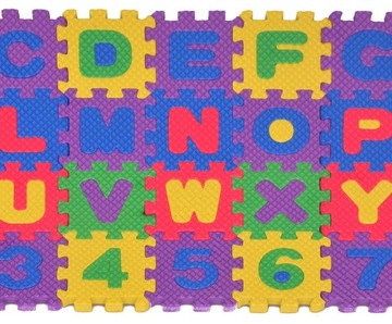 Puzzle z pianki Mata GRUBA PIANKA DYWAN 36sz