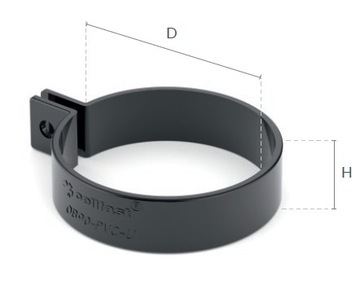 obejma PVC do rura 63mm Bryza CEGŁA CEGLASTY