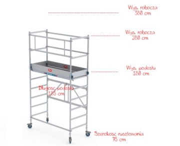 Мобильные алюминиевые леса ALTREX K2 3,80 м