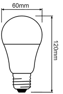 Светодиодная лампа A60 E27 14Вт 100Вт 1521лм 4000К OSRAM