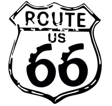 ROUTE 66 naklejka auto