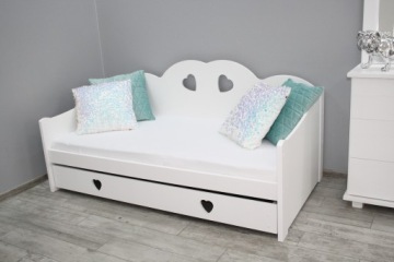 белая детская кровать TOSIA 80x160 ящик МАТРАС