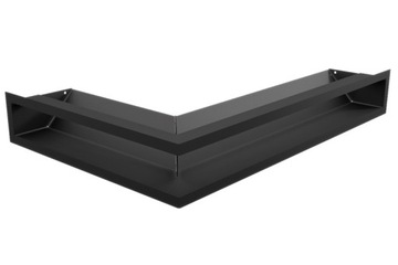 kratka kominkowa luft NAROŻNA prawa 40x60x9 czarna