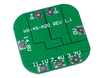 Зарядное устройство для печатных плат BMS Li-Ion 18650 4S 20A 14,4–16,8 В