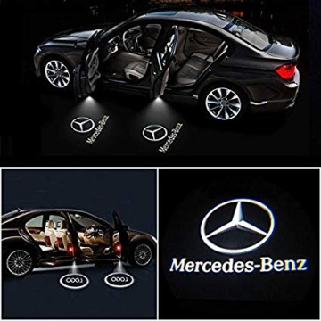 2x светодиодный проектор логотипа для Mercedes A, B, C, M, ML, GL, 4MATIC, GLE, GLA, GLC
