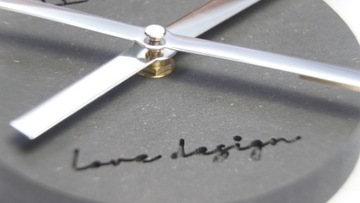 Черные настенные часы из клееного дерева ECO 3D