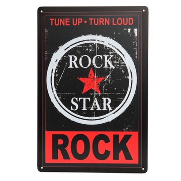 Tablica tabliczka ozdobna ROCK STAR bar knajpa