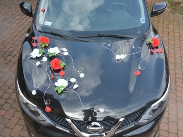 Dekoracja samochodu ozdoby na auto do ślubu A32