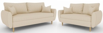 Zestaw wypoczynkowy Max 3+2 sofa kanapa rozkładana