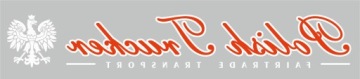 Наклейка POLISH TRUCKER, двухцветная, TIR