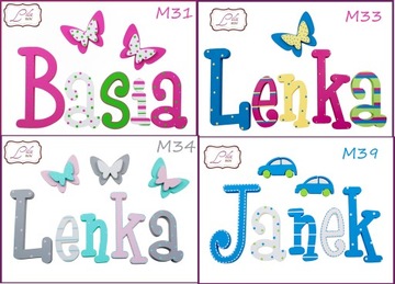 5-БУКВЫ ИМЕННЫХ БУКВ НА СТЕНЕ, 3 БЕСПЛАТНЫХ ДЕКОРА