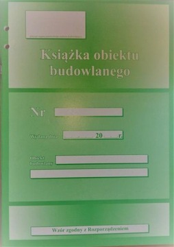 Książka obiektu budowlanego A-4-stary wzór