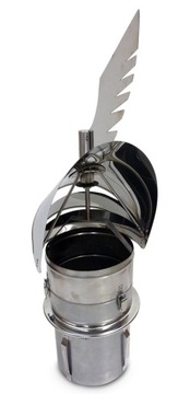 Кожух дымохода DRAGON fi150, вдвинутый и открытый